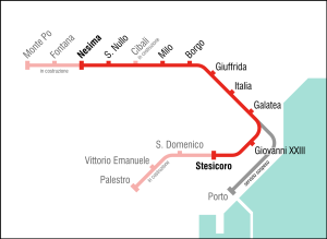 Sistema di trasporto pubblico metropolitano a servizio della città di Catania