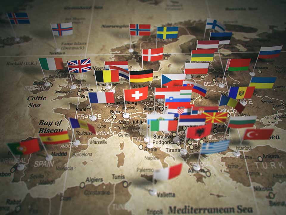 mappa dellunione europea