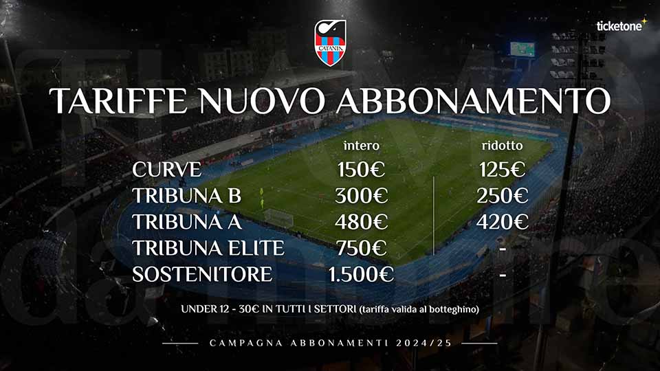 Campagna abbonamento Tariffe Nuovo Abbonamento