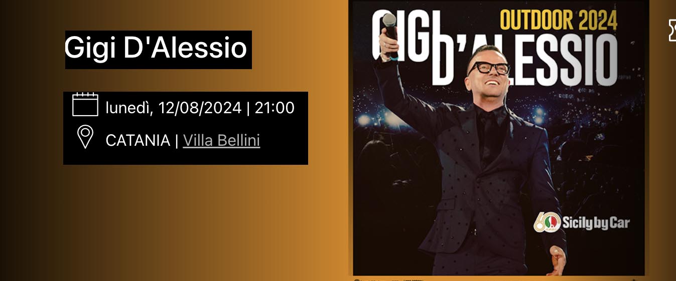 Concerto di Gigi D'Alessio a Catania