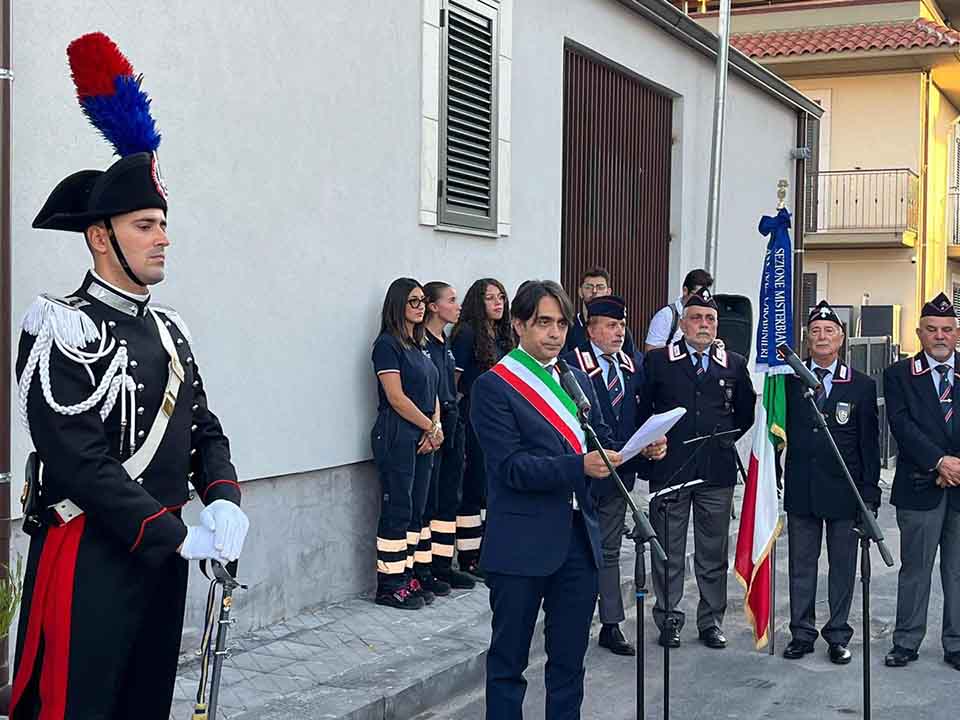 Misterbianco dedica una strada al Maresciallo Alfredo Agosta