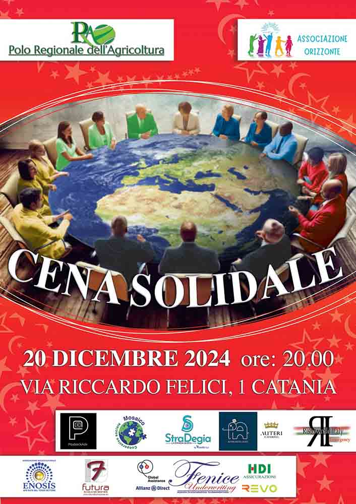 Cena solidale a Catania